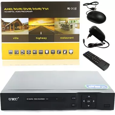 DVR реєстратор BNC/V-OUT 4 канальний UKC CAD 1204 AHD 4 cam чорний