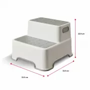 Двоступінчаста підставка для ніг у ванну / Подвійні дитячі сходи для ванної кімнати