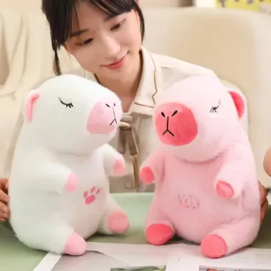 Белый Интерактивная дышащая Капибара Snuggle Pulse CapyBuddy 30 см мягкая плюшевая игрушка Белый Интерактивная дышащая Капибара Snuggle Pulse CapyBuddy 30 см мягкая плюшевая игрушка