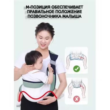 Дихаюча перенесення для новонароджених Слінг Baby Sling