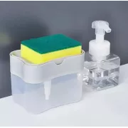 Диспенсер для моющего средства нажимной Soap Pump Sponge Caddy
