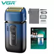 Электробритва VGR V-362 шейвер, двойное лезвие, IPX6, LED дисплей