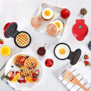 Электрическая мини вафельница с антипригарным покрытием Kucall XL-287