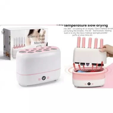 Электрическая сушилка для кистей для макияжа аккумуляторная с термоконтролем и 12 отверстиями