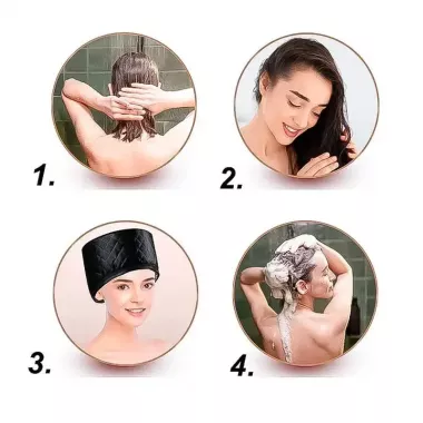 Электрическая термошапка сушуар Happy Hair Lux Spa Cap для масок, ламинирования и лечения волос