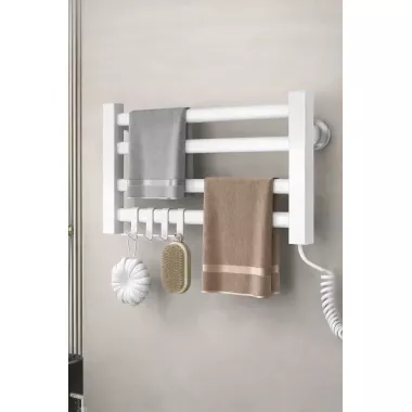 Электрический настенный полотенцесушитель GN-7401-W