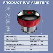 Электрический вакуумный баночный массаж | Массажер для тела | Массажер с эффектом банок