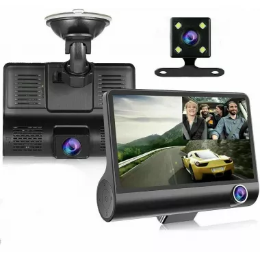 Автомобільний реєстратор 1080P FHD РК-екран 3 камера заднього огляду 170