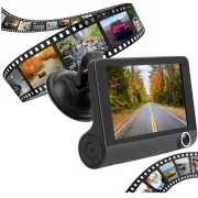 Автомобільний реєстратор 1080P FHD РК-екран 3 камера заднього огляду 170