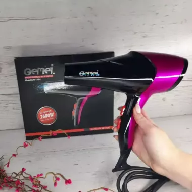 Фен для волос Gemei GM-1766 2600 Вт Подача холодного воздуха Концентратор узкий