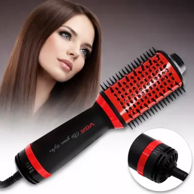 Фен-щетка для укладки волос VGR V 415 / Стайлер для волос 2 в 1 1000 Вт