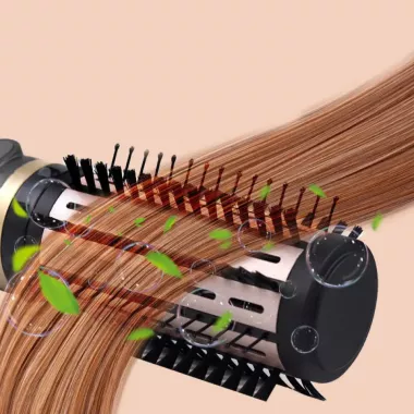 Фен-щетка с регулировкой температуры и 3 насадками для укладки VGR V-496 1000Вт