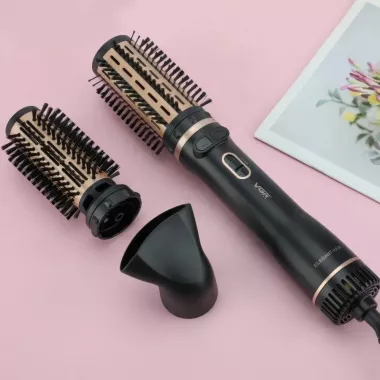 Фен-щетка с регулировкой температуры и 3 насадками для укладки VGR V-496 1000Вт