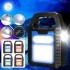 Фонарь кемпинг переносной HB-9707A-1LED+COB+LED,  power bank, Li-Ion аккум., солнечная батарея, ЗУ microUSB