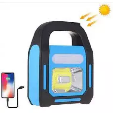 Фонарь кемпинг переносной HB-9707A-1LED+COB+LED,  power bank, Li-Ion аккум., солнечная батарея, ЗУ microUSB