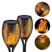 Ліхтар садовий світильник на сонячній батареї 80 см Solar flame