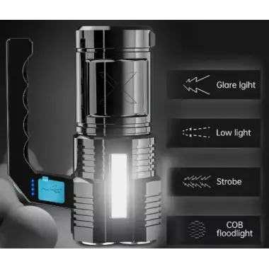 Фонарик Multi Fuction Portable Lamp водонепроницаемый. Светодиодный ручной фонарь с зарядкой от USB