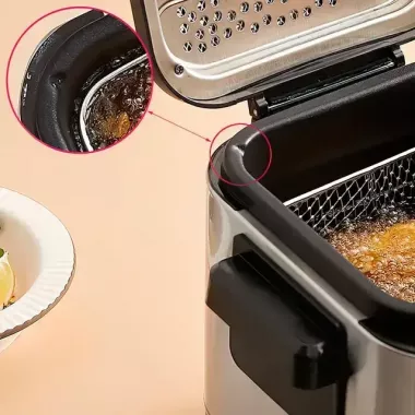 Фритюрница для дома на 1,5 л Crownberg CB 5542, 1200 Вт для картошки фри, нагетсов Фритюрница для дома на 1,5 л Crownberg CB 5542, 1200 Вт для картошки фри, нагетсов