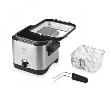 Фритюрница для дома на 1,5 л Crownberg CB 5542, 1200 Вт для картошки фри, нагетсов Фритюрница для дома на 1,5 л Crownberg CB 5542, 1200 Вт для картошки фри, нагетсов