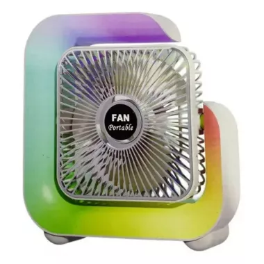 G-Вентилятор Квадратный Ночник аккумуляторный от USB с подсветкой