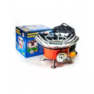 Газовая туристическая горелка (мини печка) с пьезоподжигом Kovar K-203