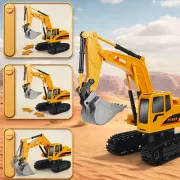 Гусеничный экскаватор с пультом управления Remote control excavator