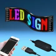 Гибкий экран LED Matrix Panel APP wifi rgb 120мм*595мм(16X96) ART-0567