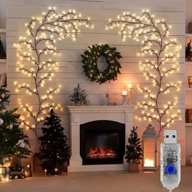 Гирлянда 1,5 м 144 LED, USB, 8 режимов, теплый свет Гирлянда 1,5 м 144 LED, USB, 8 режимов, теплый свет