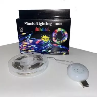 Гірлянда музична з динаміком USB 10 м Гірлянда музична з динаміком USB 10 м
