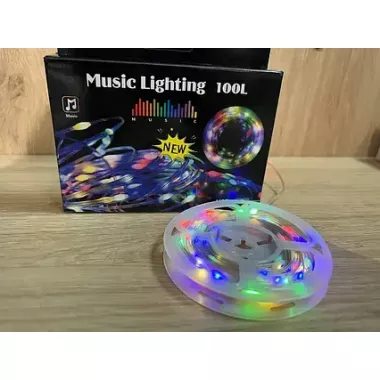 Гірлянда музична з динаміком USB 10 м Гірлянда музична з динаміком USB 10 м