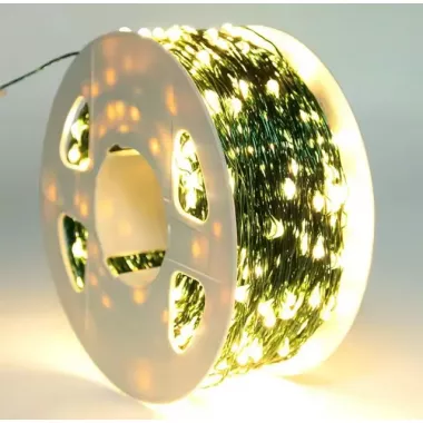 Гирлянда Роса LED на зеленом проводе USB 10 м AND 5335