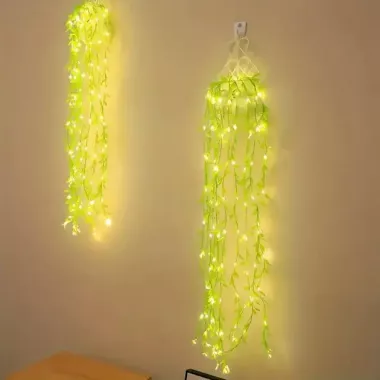 Гірлянда Роса з LED-підсвічуванням Зелена Верба 2, Тепле світло SF-56 Гірлянда Роса з LED-підсвічуванням Зелена Верба 2, Тепле світло SF-56