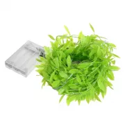 Гирлянда-штора с листочками Curtain Copper SF-55 внутренняя, с прозрачным проводом, 10м