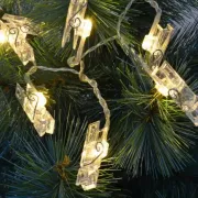Гірлянда світлодіодна з прищіпками для фото 4,5м 20 Led від батарейок