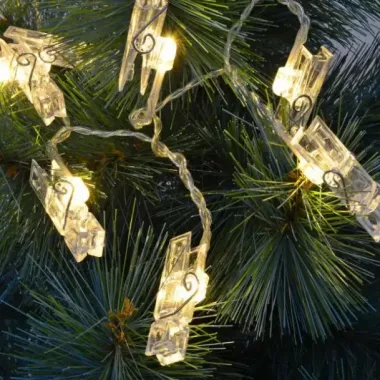 Гирлянда светодиодная с прищепками для фото 4,5м 20 Led от батареек Гирлянда светодиодная с прищепками для фото 4,5м 20 Led от батареек