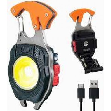Аккумуляторный LED фонарик W5147 с Type-C (7 режимов, прикуриватель, карабин, нож, магнит) Аккумуляторный LED фонарик W5147 с Type-C (7 режимов, прикуриватель, карабин, нож, магнит)