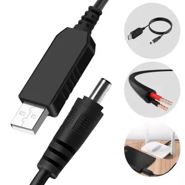 Кабель для роутера USB 12V преобразователь питания от повербанка Кабель для роутера USB 12V преобразователь питания от повербанка