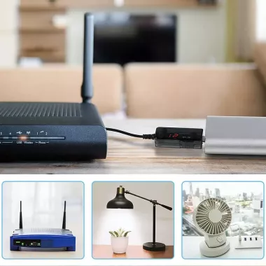 Кабель для роутера USB 12V преобразователь питания от повербанка Кабель для роутера USB 12V преобразователь питания от повербанка
