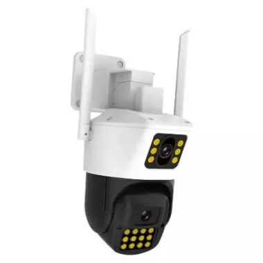 Камера 360  (P12-P6MP)-mpКамера Wifi ptz двойной поклон 3mp+3mp= 6mp камера +12v2a power *icsee