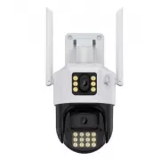 Камера 360 (P12-P6MP)-mpКамера Wifi ptz двойной поклон 3mp+3mp= 6mp камера +12v2a power *icsee