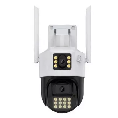 Камера 360  (P12-P6MP)-mpКамера Wifi ptz двойной поклон 3mp+3mp= 6mp камера +12v2a power *icsee