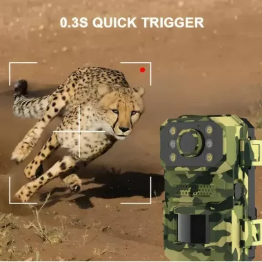 Камера для охоты на солнечной батарее A8S 4G, датчик движения, камуфляж