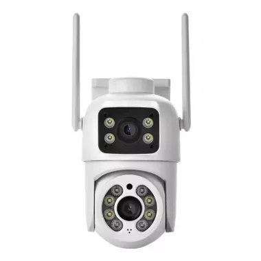 Камера видеонаблюдения 6MP ICESEE поворотная, с двумя объективами A28