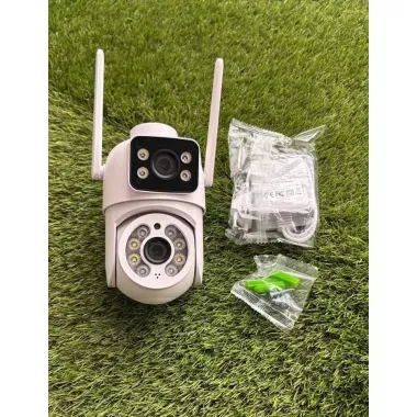 Камера видеонаблюдения 6MP ICESEE поворотная, с двумя объективами A28