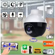 Камера 6МП IP N18-6mp видеокамера поворотная CAMERA Ap ICSEE 6 mp + Блок питания