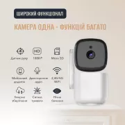 Умная WiFi IP камера для дома видеонаблюдения Noxon Smart Camera 360 охрана для вашего дома и квартиры без слепых зон с двухсторонней связью