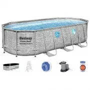 Семейный овальный каркасный бассейн Bestway 56716 549х274х122 см с фильтром и лестницей на 13420 л