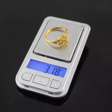 Карманные ювелирные весы с защитной крышкой, компактного размера 0,01 г – 200 г