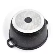 Кастрюля казан с крышкой Benson BN-297 из литого алюминия и мраморным антипригарным покрытием объемом 1.5 л.