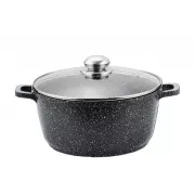Кастрюля казан с крышкой Benson BN-297 из литого алюминия и мраморным антипригарным покрытием объемом 1.5 л.